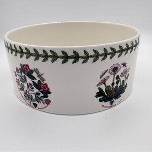 Portmeirion Botanic Garden 8” Soufflé Dish Multiple Floral Motifs Oven to Table